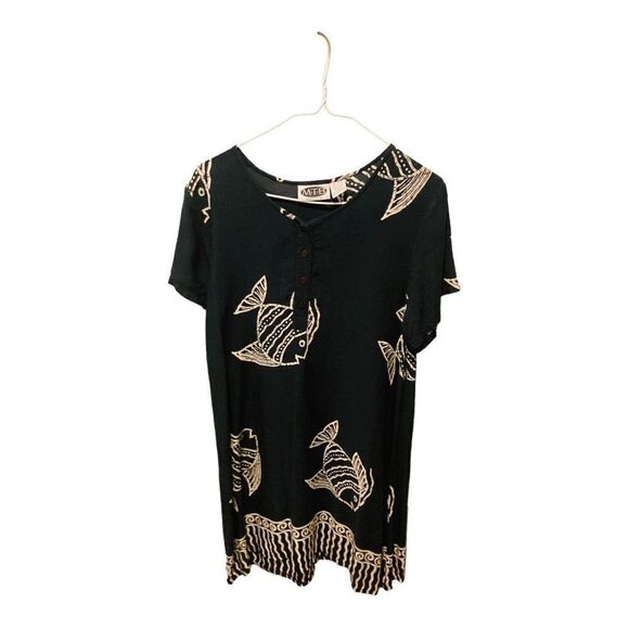 MTB Black and White Fish Dress - Picture 7 of 9